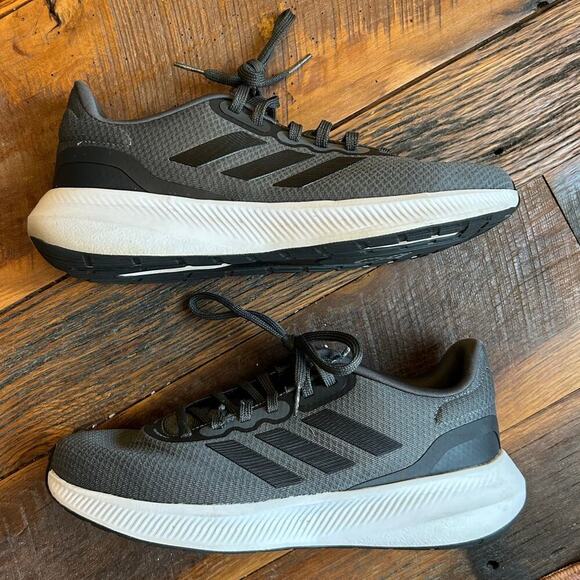 Adidas Cloudfoam Men's Gray Sneakers SZ 10 - Picture 5 of 8